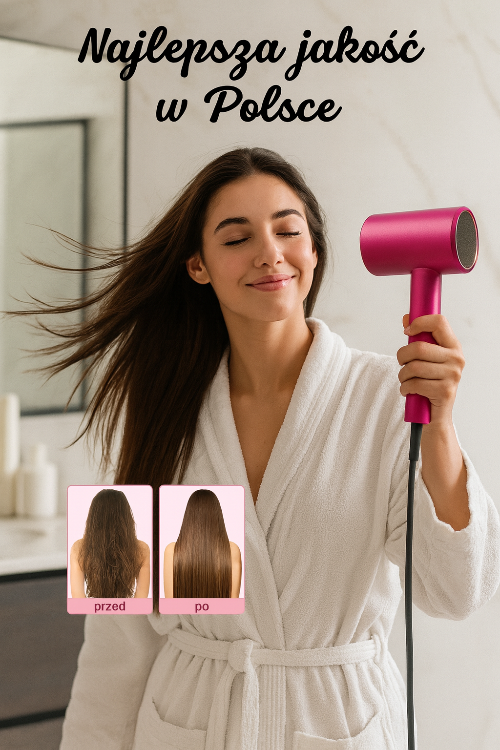 Water Ionic Hair Dryer, 1800W